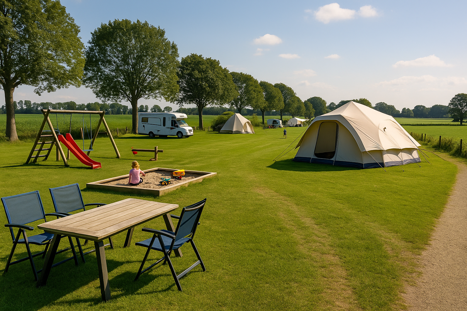 Afbeelding bij blog: Autovrij kamperen: rust, ruimte en veiligheid op de boerderij