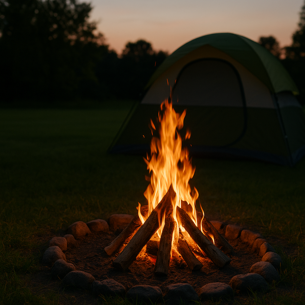 Afbeelding bij blog: Kampvuur op de Camping – Tips & Veilig Genieten